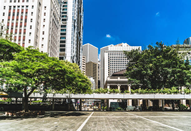 istock Modern urban skyscrapers in downtown 1318577412