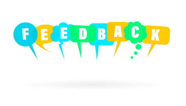 feedbacks - announcement message flash stock illustrations