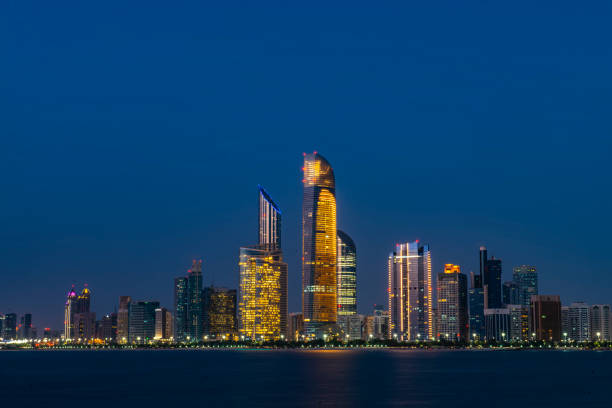 Abu Dhabi Skyline stock photo
