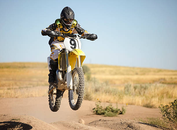 istock Motocross Motorcycle Jump 131858316