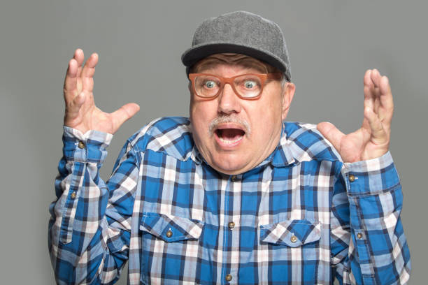 istock Portrait of elderly man over 1318584576