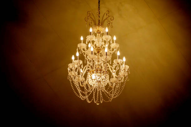 chandelier stock photo