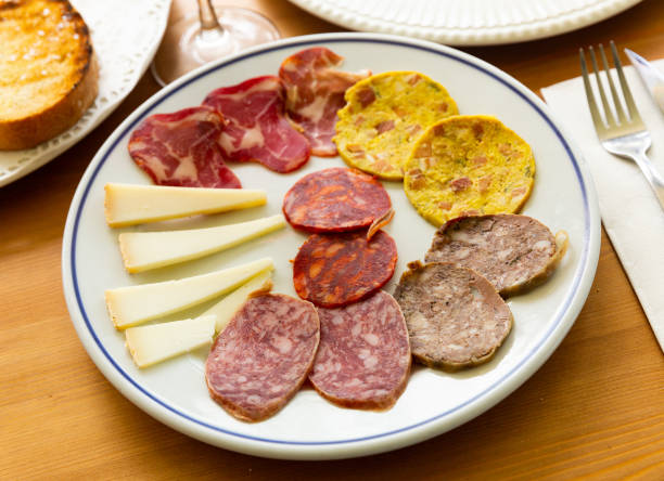 istock Traditional spanish snack tapas on a plate 1318585717