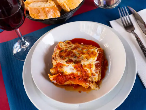 Photo of Lasagna a la Bolognese with bechamel sause