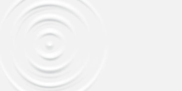 illustrazioni stock, clip art, cartoni animati e icone di tendenza di crema bianca increspatura latte superficie trama abstract sfondo vettoriale illustrazione - ripple water waterdrop drop