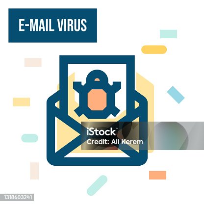 istock E-Mail Virus Icon 1318603241