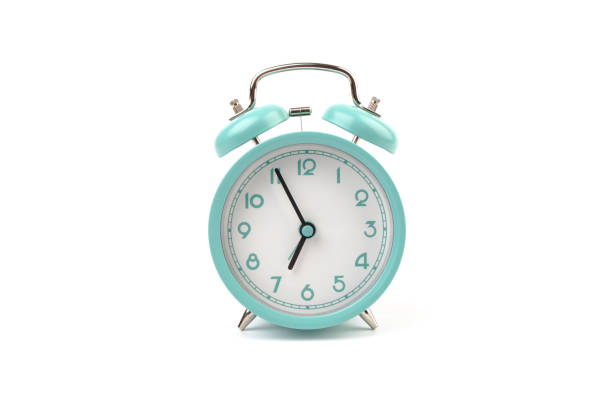 istock Old clock isolated on white  background with space for text. Concept of time 1318610067