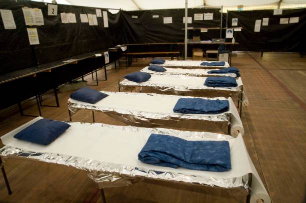 istock emergency shelter or emergency sleeping place 1318616025