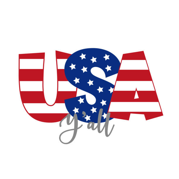 istock USA Y'all - Happy Independence Day, design illustration. 1318620104