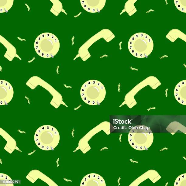 For Phone Numbers Background Vector Graphics Seamless Background Numbers And Old Telephone Receiver ...