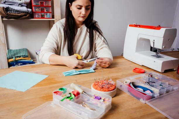 istock Woman Working On Table At Home 1318630750