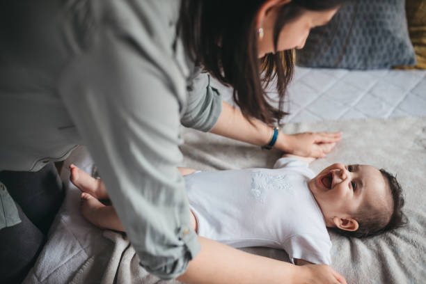 istock Mother and baby son 1318645551