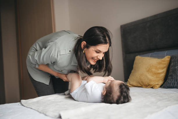 istock Mother and baby son 1318645599