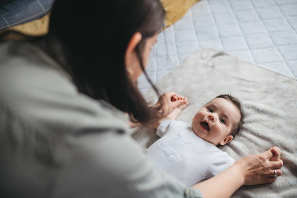 istock Mother and baby son 1318645608