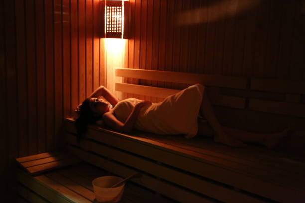 istock two beautiful young women in sauna 1318646859