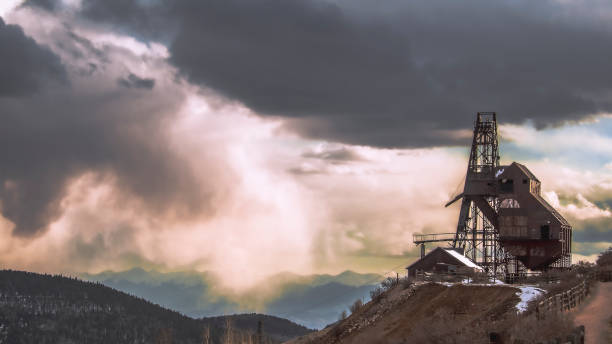 istock Abandoned Gold Mine at Dusk 1318654216