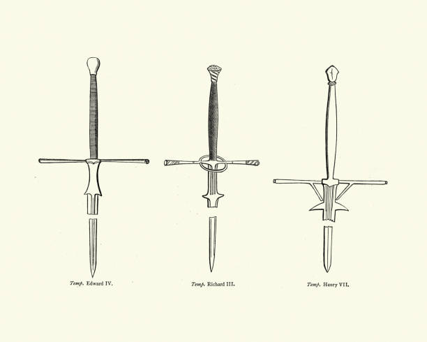 istock Examples of two handed medieval swords, English, 15th Century 1318657070
