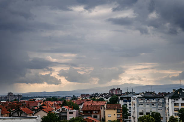 istock Cityscape with moody sky 1318664770