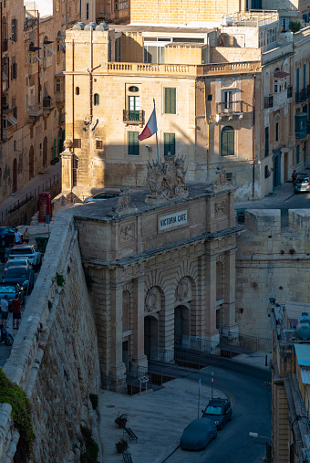 Valletta, Malta - August 9, 2016: A picture of the Victoria Gate.