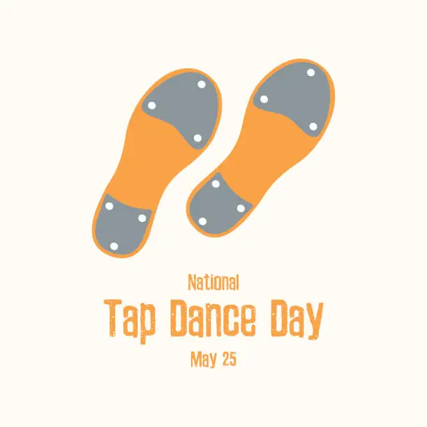 Vector illustration of National Tap Dance Day vector