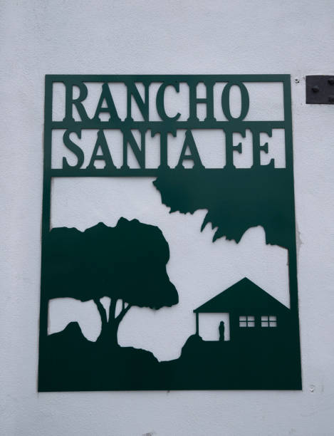 Rancho Santa Fe California Public Welcome Sign