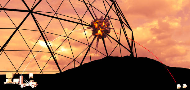 istock Iron Dome is a mobile air defense system. The system is designed to intercept and destroy short-range rockets and artillery shells. Israel 1318678085