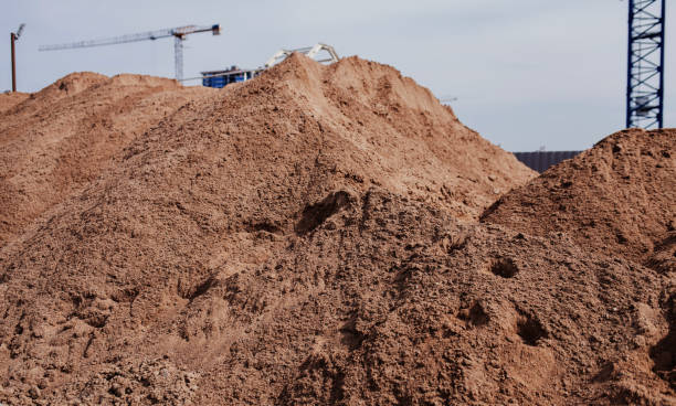 istock a pile of sand on a construction site 1318682843