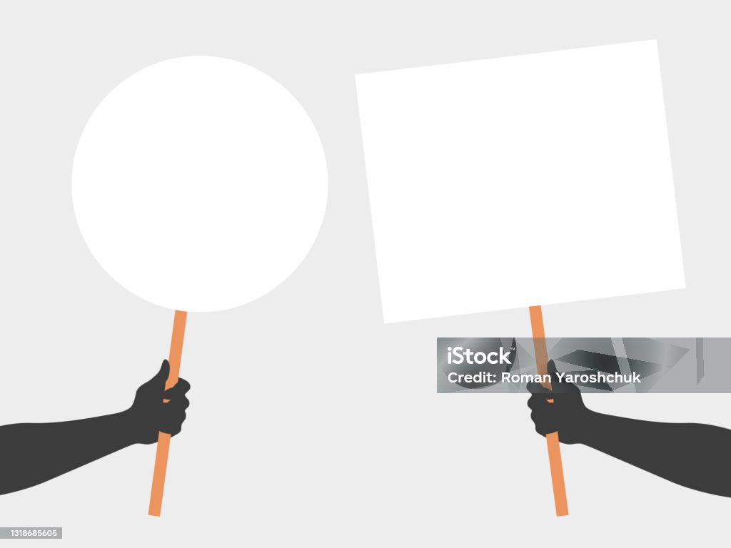 Desain spanduk, tangan memegang plakat. Tangan dengan plakat. Protes plakat atau iklan. Tangan manusia memegang kosong. Ilustrasi vektor - Bebas Royalti Aktivis vektor stok Desain spanduk, tangan memegang plakat. Tangan dengan plakat. Protes plakat atau iklan. Tangan manusia memegang kosong. Ilustrasi vektor - Bebas Royalti Aktivis vektor stok