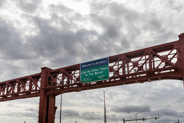 istock Welcome To Brooklyn Sign in NYC 1318687491