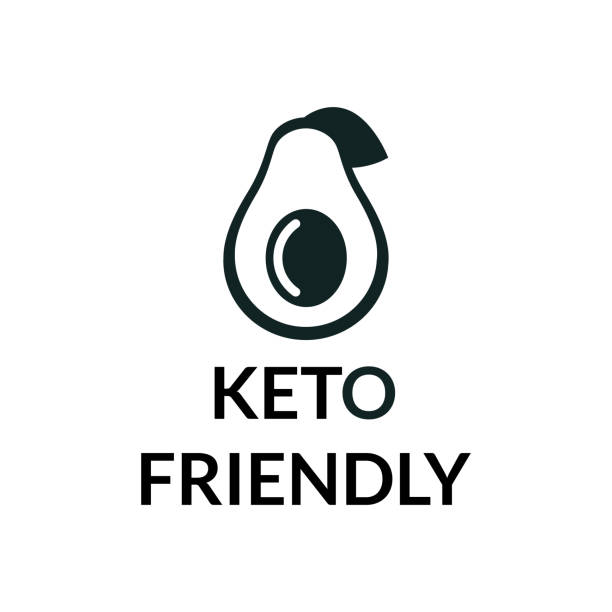 Vector illustration of an icon keto friendly. For the labeling and packaging of keto and lipid nutrition products Vector illustration of an icon keto friendly. For the labeling and packaging of keto and lipid nutrition products atkins diet stock illustrations