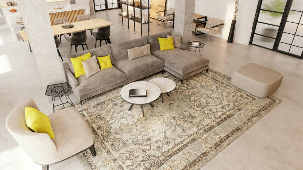istock Modern apartment living room interior 1318688444