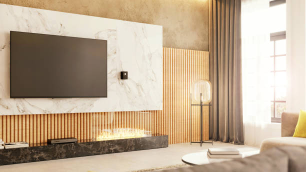 istock Modern loft apartment living room interor 1318688459