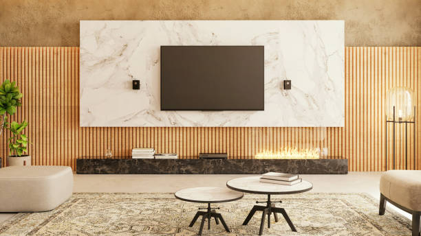 istock Modern apartment living room interior 1318688462