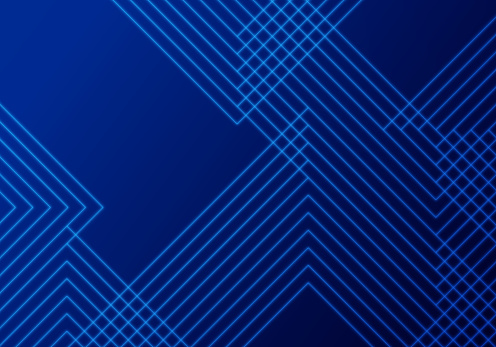 Blue lines overlap abstract background pattern design.