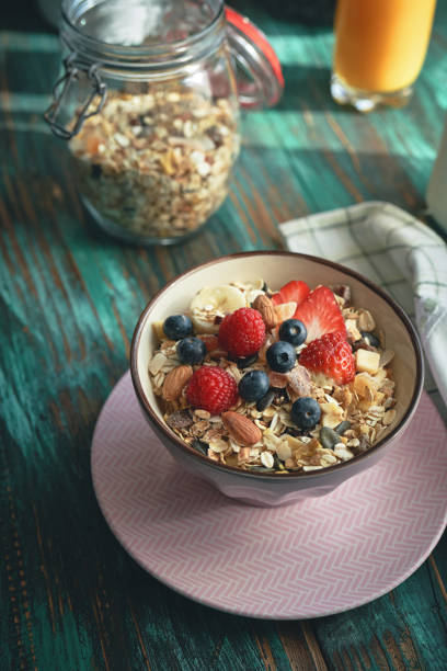 istock Healthy Muesli with Fresh Berries for Breakfast 1318702089