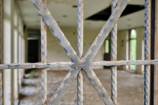 Old brownfield and abandoned building