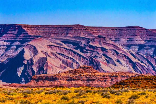 Colorful Canyon Rock Formation Mexican Hat Monument Valley Utah