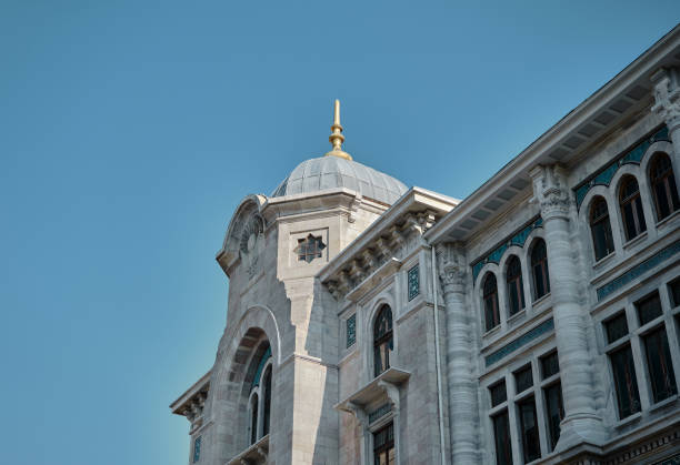 Turkey istanbul. Post office directory (PTT general directorate) in istanbul with star shape windows details.