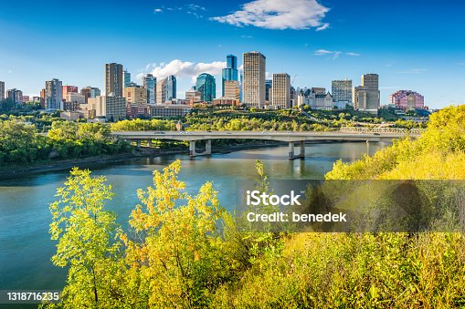 istock Edmonton skyline Alberta Canada autumn 1318716235