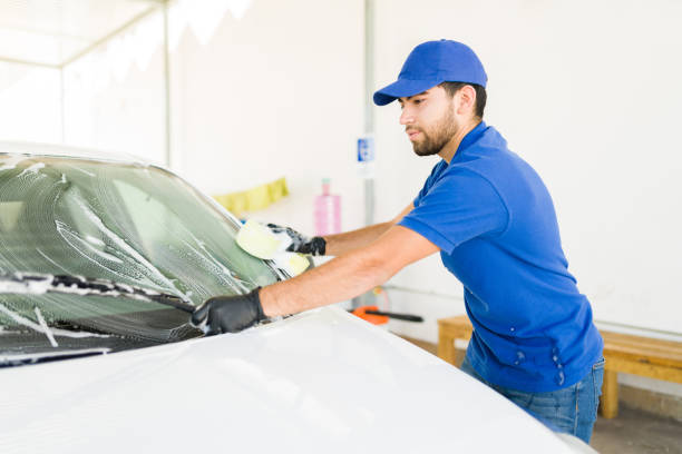 istock Doing a good job at washing a customer's car 1318720424