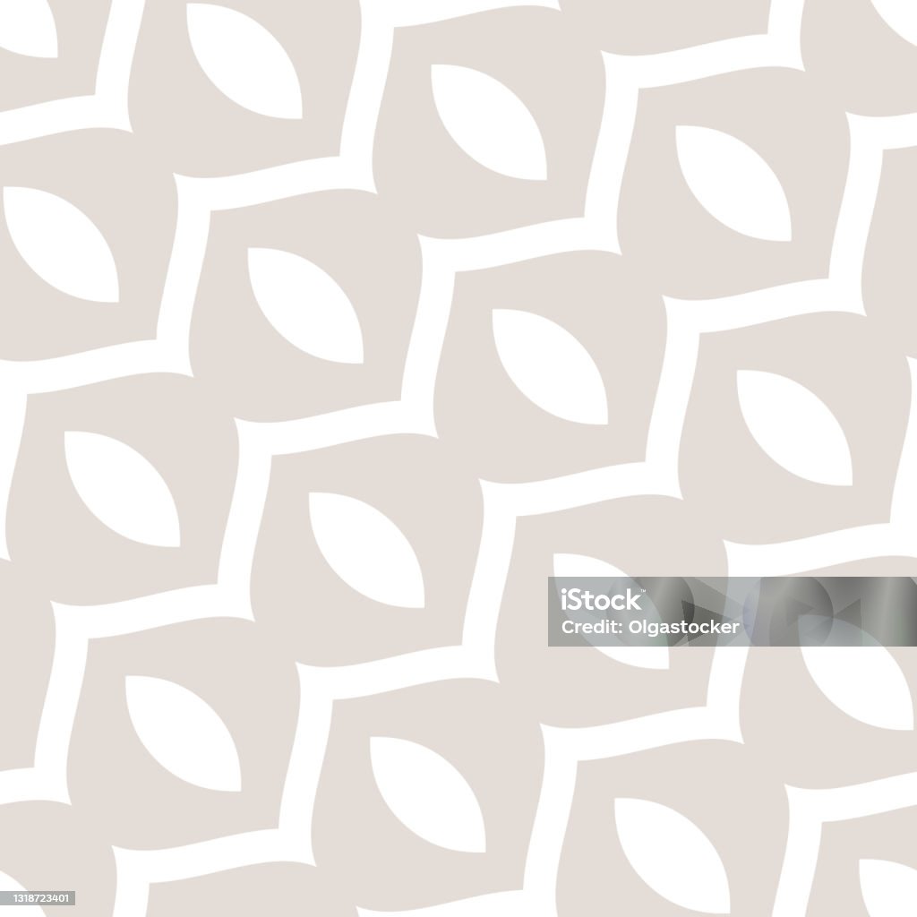 Subtle Geometry Shape Subtle Vector Abstract Geometric Seamless Pattern With Curved Shapes ...