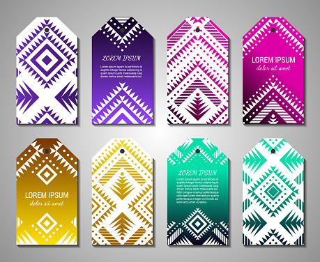 Aztec Tags Aztec Tags Stock Illustration - Download Image Now - Apache Culture ...