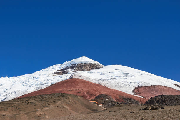 Cotopaxi volcano with a blue sky. Cotopaxi volcano with a blue sky. cotopaxi photos stock pictures, royalty-free photos & images