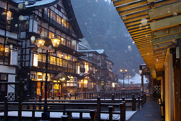 japonês antigo hotel - prefeitura de yamagata imagens e fotografias de stock