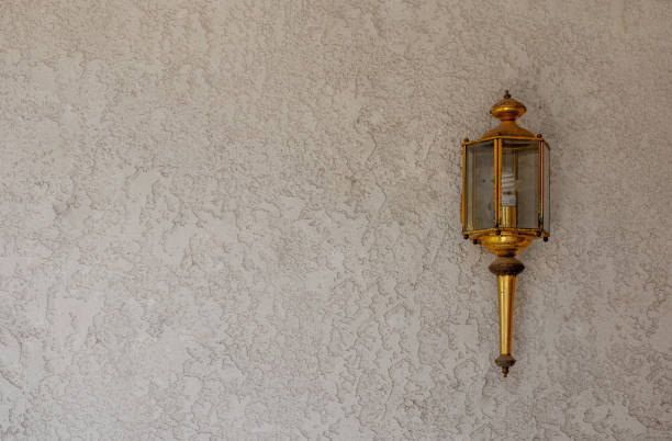 Gold plated outdoor light