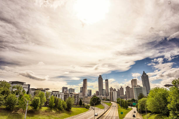A view of the Atlanta skyline from the Jackson Street Bridge.  This angle was made famous by The Walking Dead, as it was used in the opening credits and is the setting of the cult classic television show.