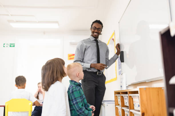 istock Primary School Teacher and students In Classroom 1318793666