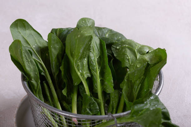 istock Spinach is the main ingredient in a green cocktail detoxification. 1318795494