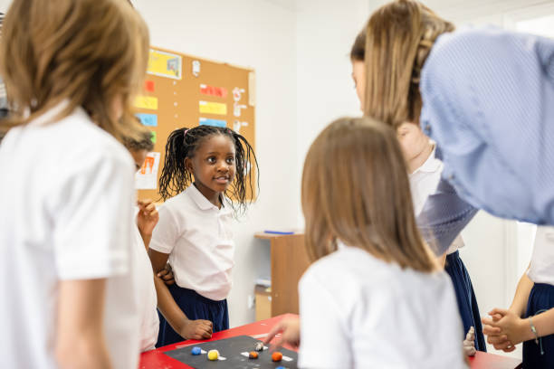 istock Primary School Teacher and Students In Classroom 1318805118
