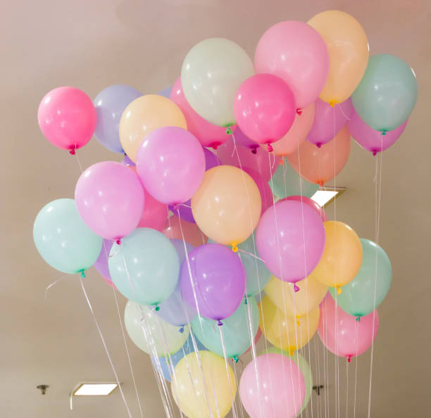 istock Background of a set of colored balloons 1318806476